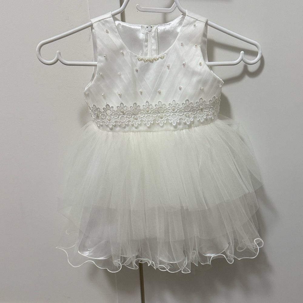 White Toddler Occasion Dress